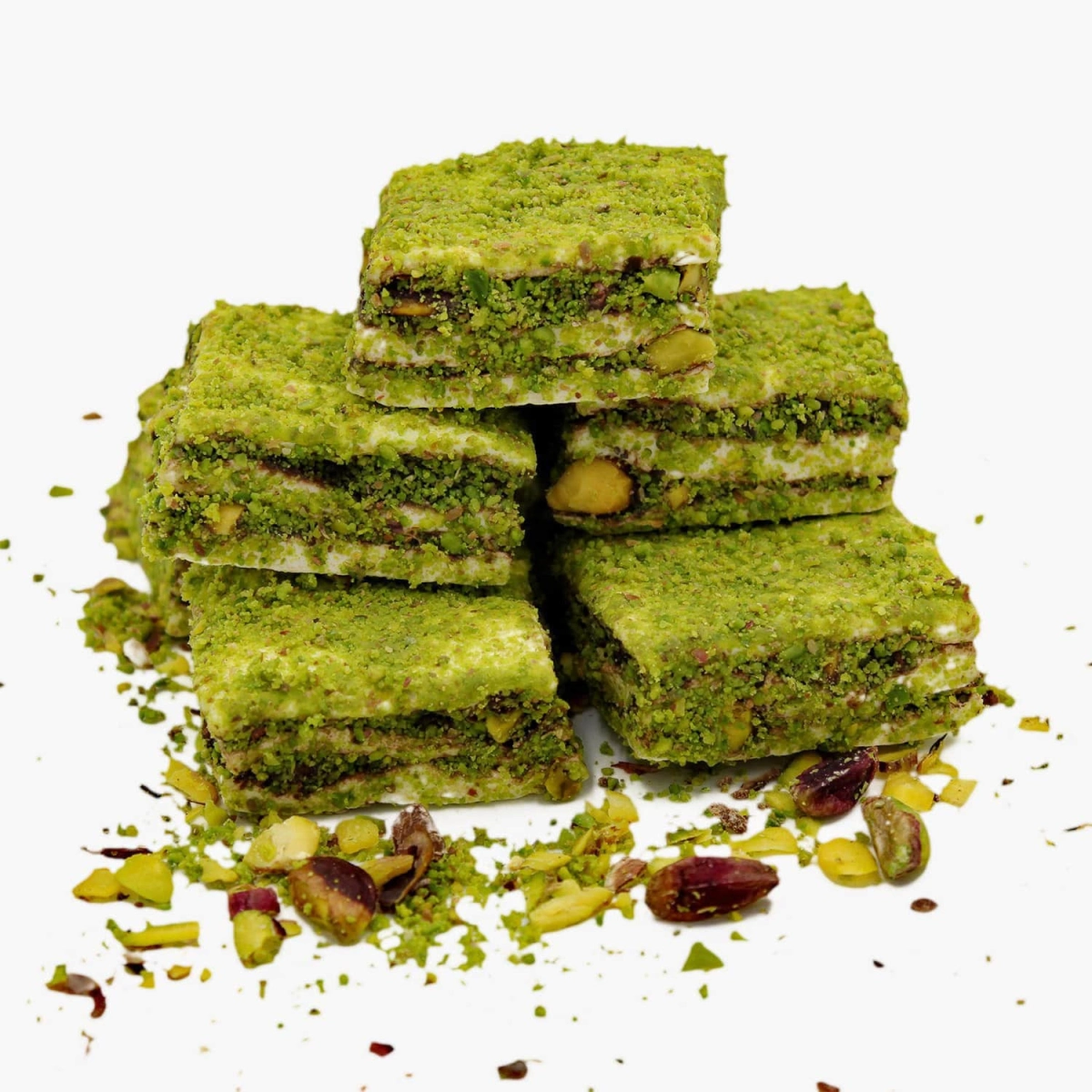 Belçika Çikolatalı Fıstıklı Katmer Lokum  - 500 gr